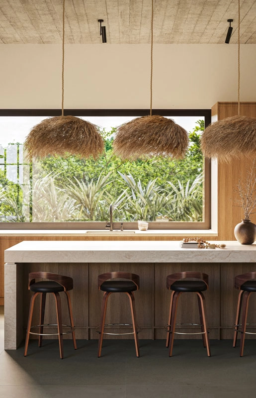 Caesarstone 583 Crestone Porcelain kitchen