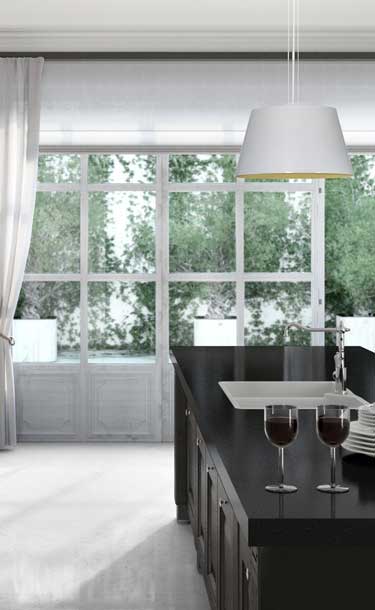 Caesarstone 3100 Jet Black Kitchen