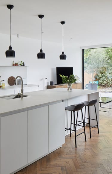 Caesarstone 4011 Cloudburst Concrete - Barnfield Road Project