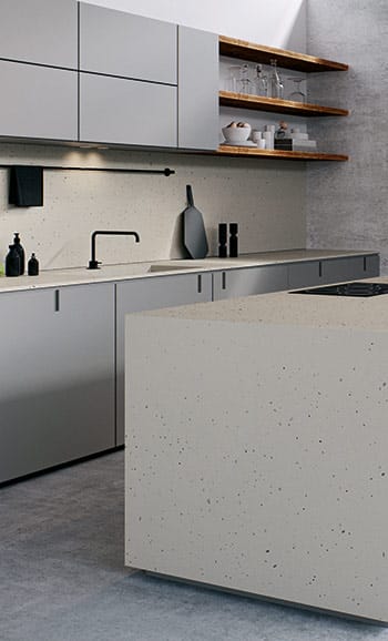 Caesarstone 4601 Frozen Terra Kitchen