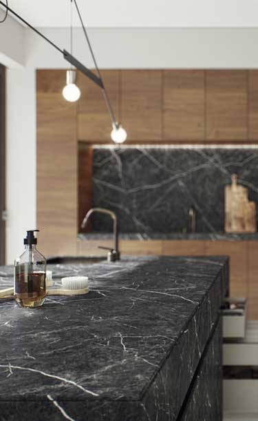 Caesarstone Porcelain - 511 Smokestone Kitchen