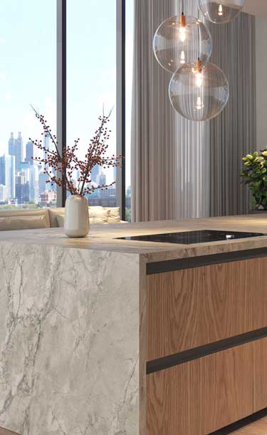 Caesarstone Porcelain - 512 Transcenda Kitchen