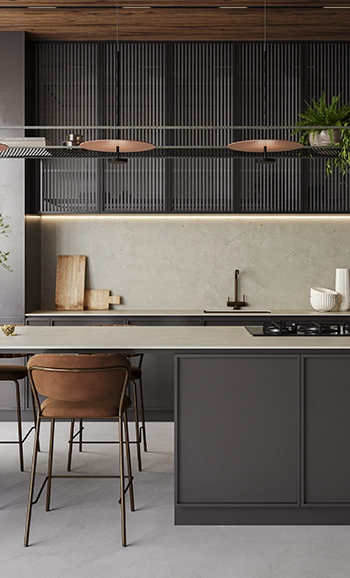 משטח שיש פורצלן של אבן קיסר דגם Silvertail 905