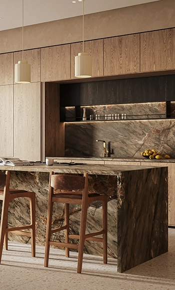 משטח שיש פורצלן של אבן קיסר דגם CIDER STONE 909