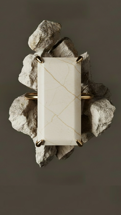 אבן מראה משטח של אבן קיסר